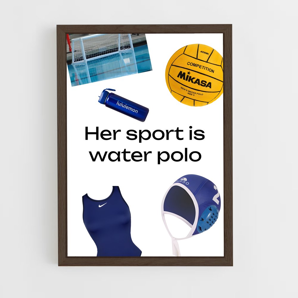 Poster Water Polo Passion – affiche Water-polo (vue 5)